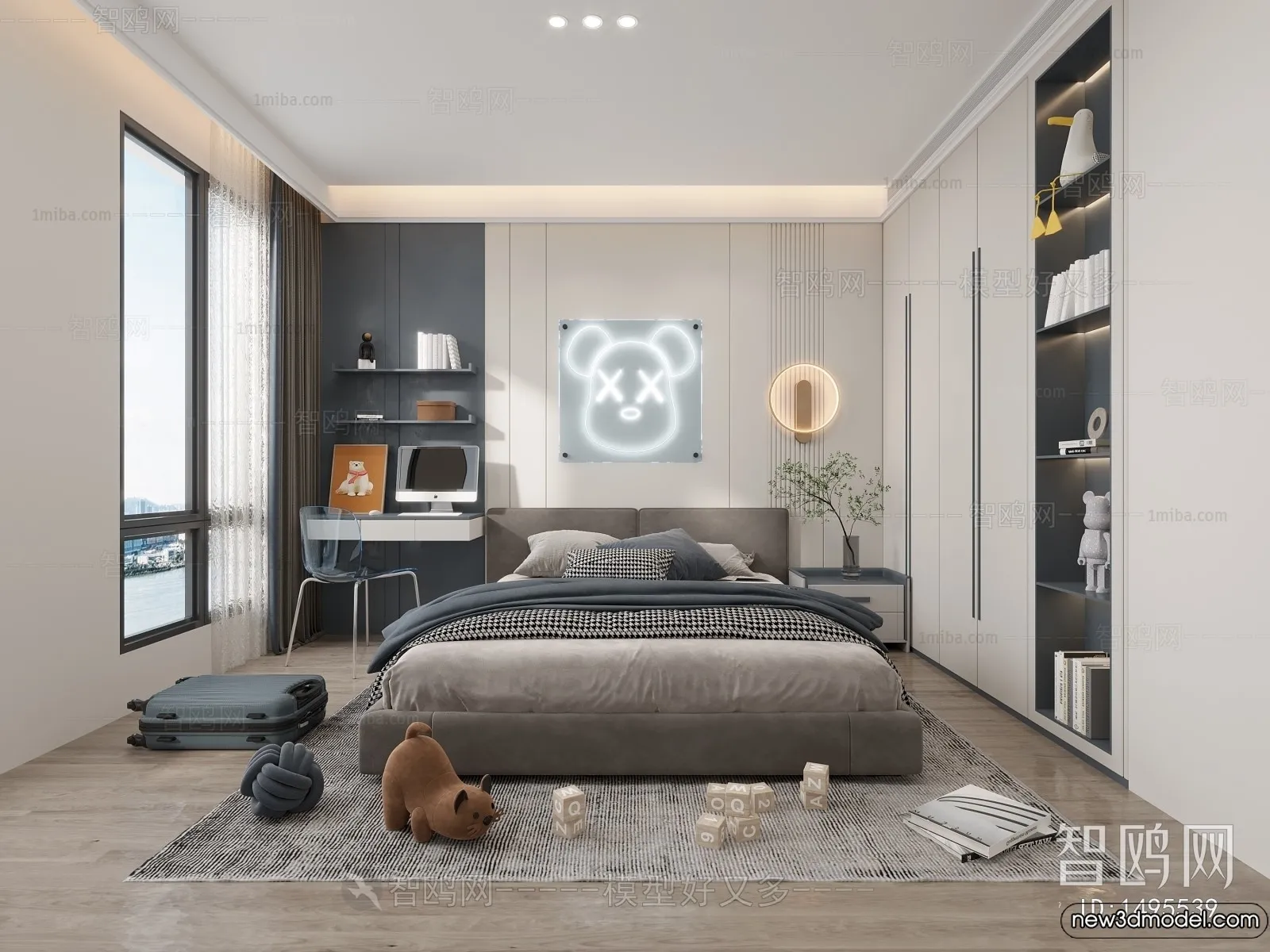 Children Room - 3D Interior Scene - Boy Room - 109