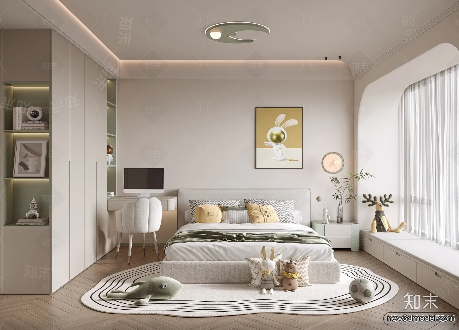 Children Room - 3D Interior Scene - Boy Room - 110