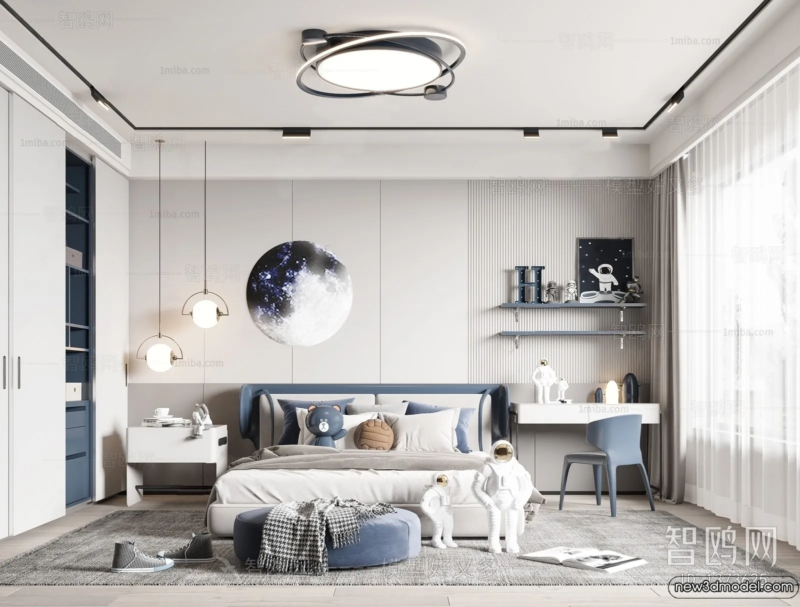 Children Room - 3D Interior Scene - Boy Room - 111