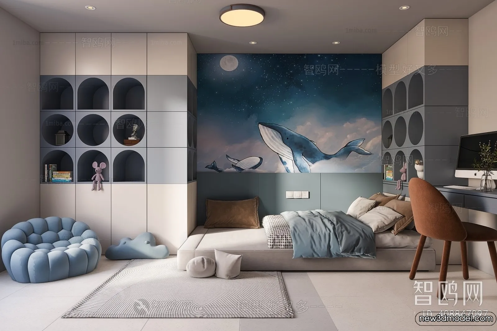 Children Room - 3D Interior Scene - Boy Room - 112
