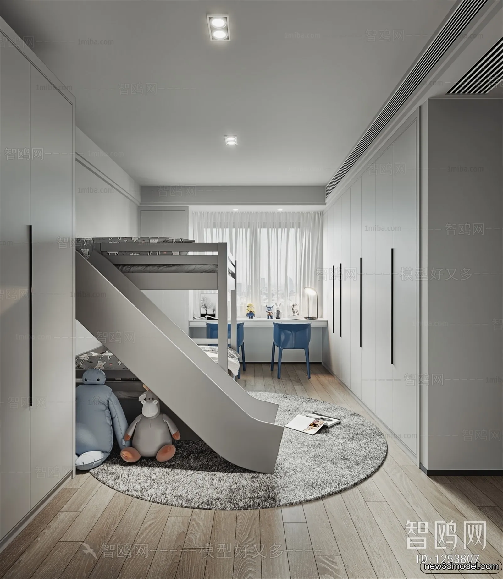 Children Room - 3D Interior Scene - Boy Room - 114