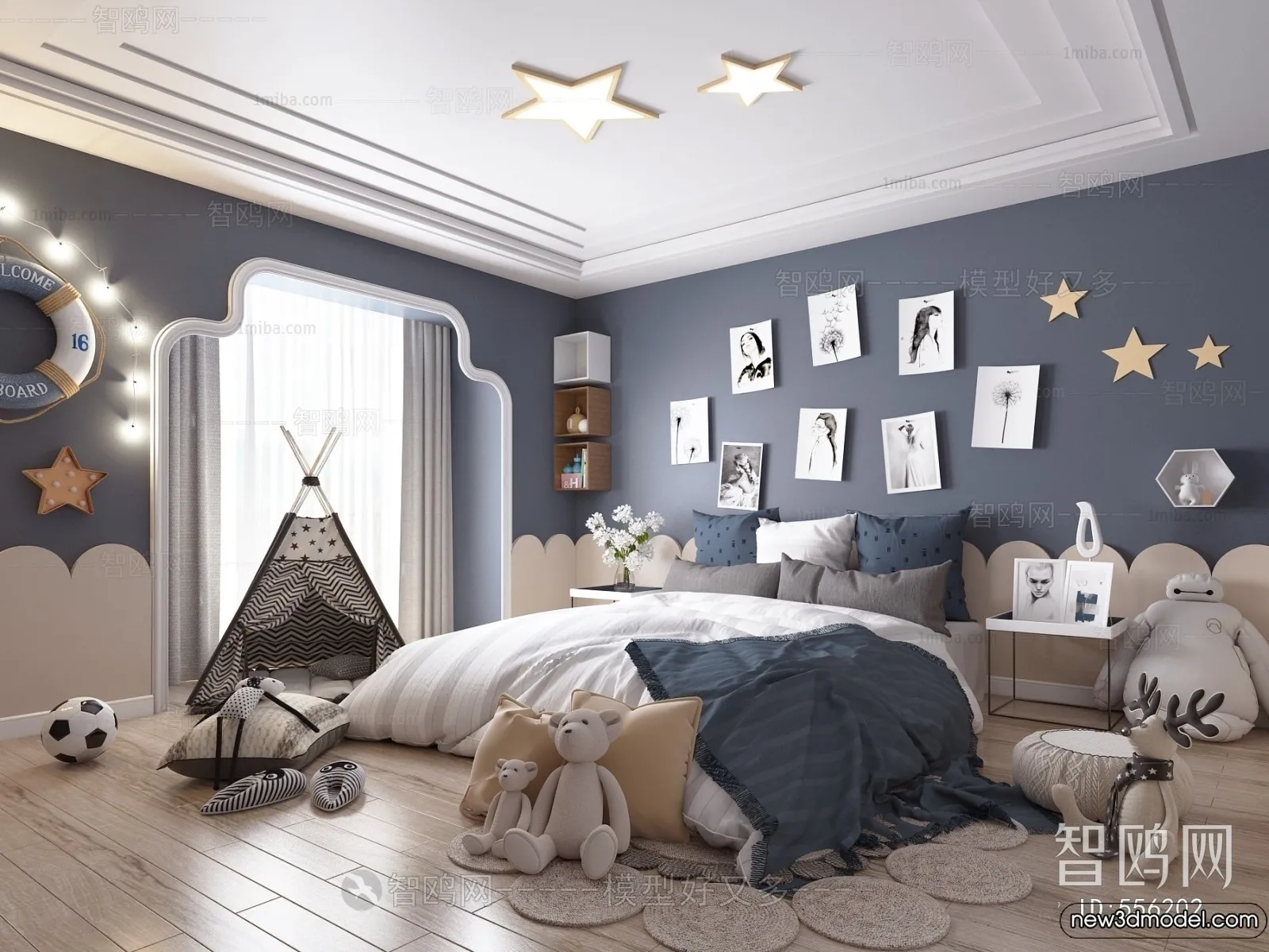 Children Room - 3D Interior Scene - Boy Room - 116