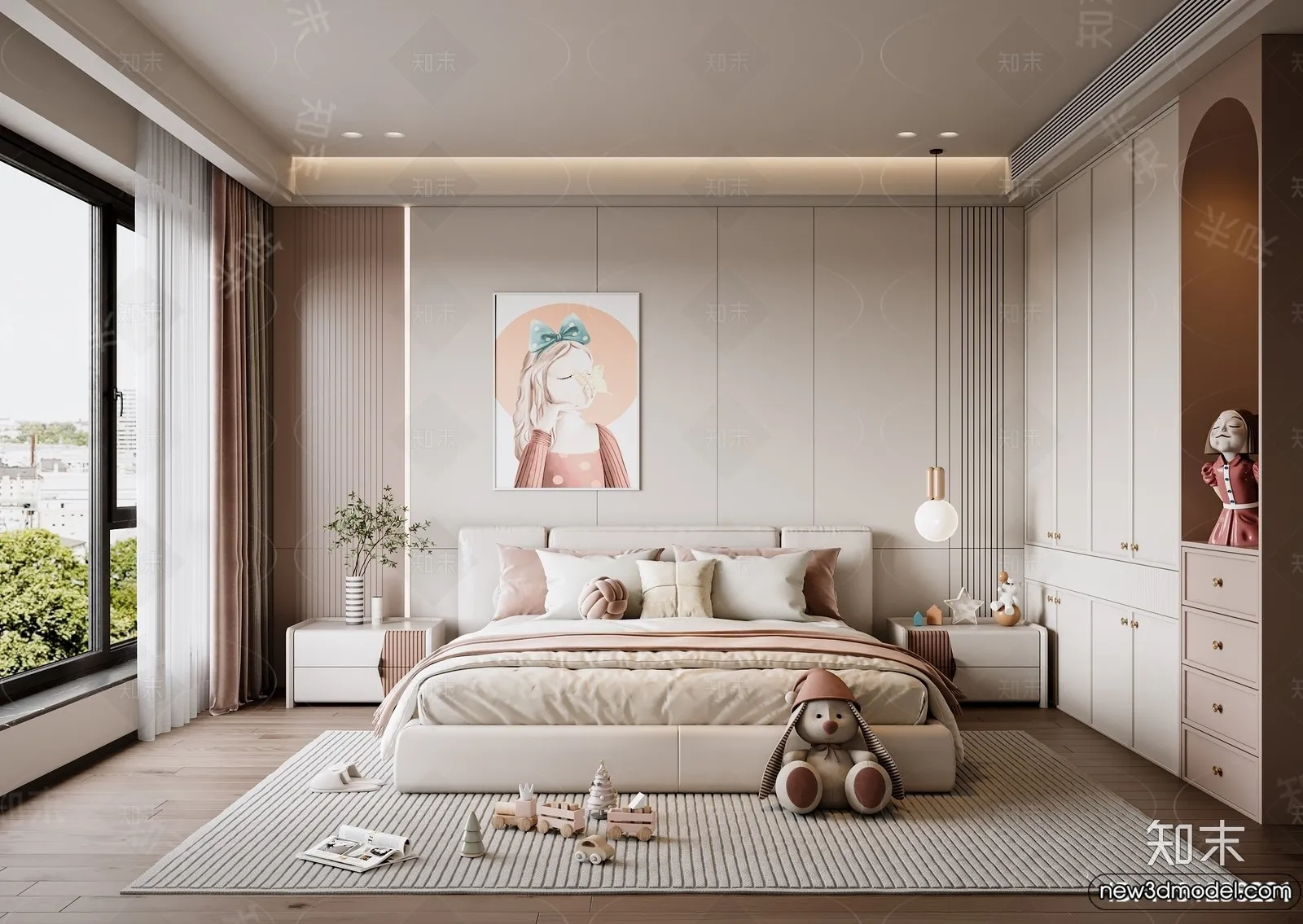Children Room - 3D Interior Scene - Girl Room - 118