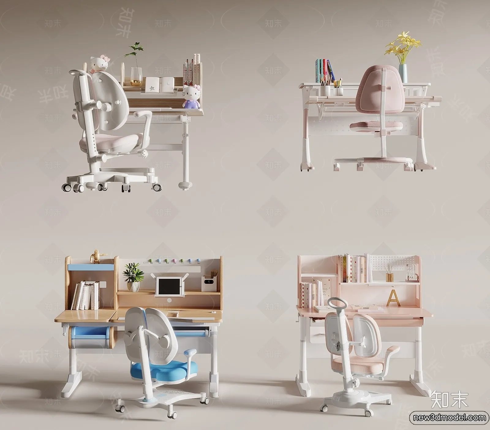 Children Room - 3D Interior Scene - Girl Room - 122