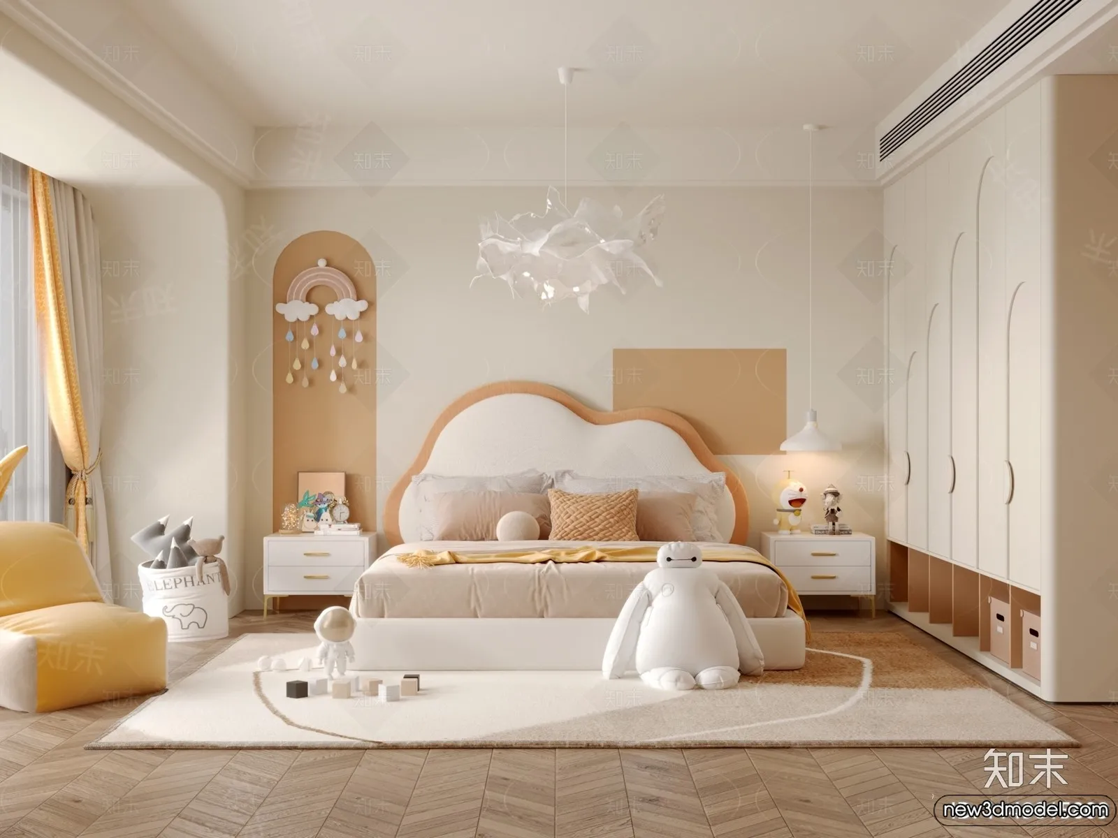 Children Room - 3D Interior Scene - Girl Room - 126