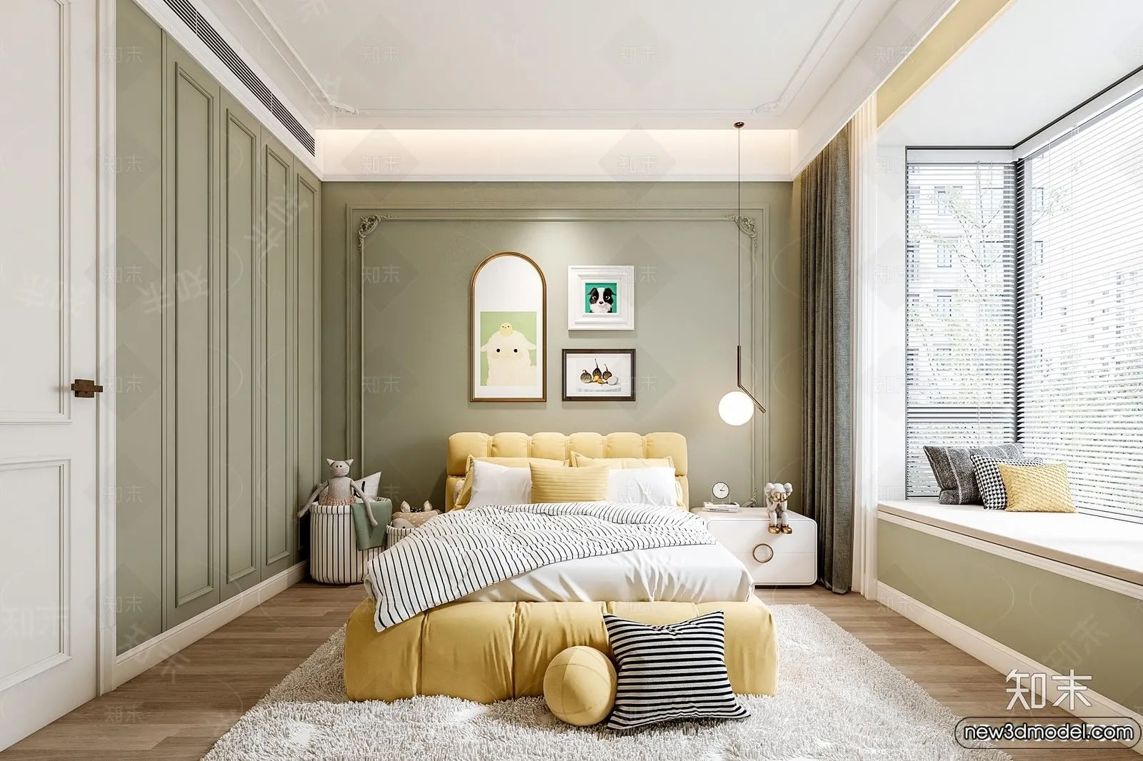 Children Room - 3D Interior Scene - Girl Room - 132