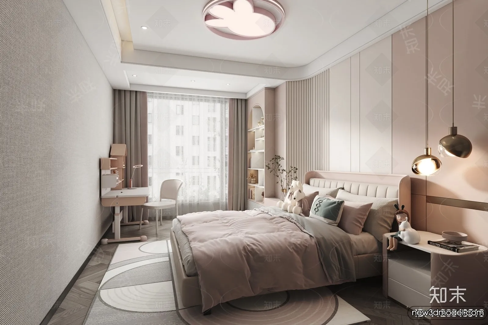 Children Room - 3D Interior Scene - Girl Room - 134