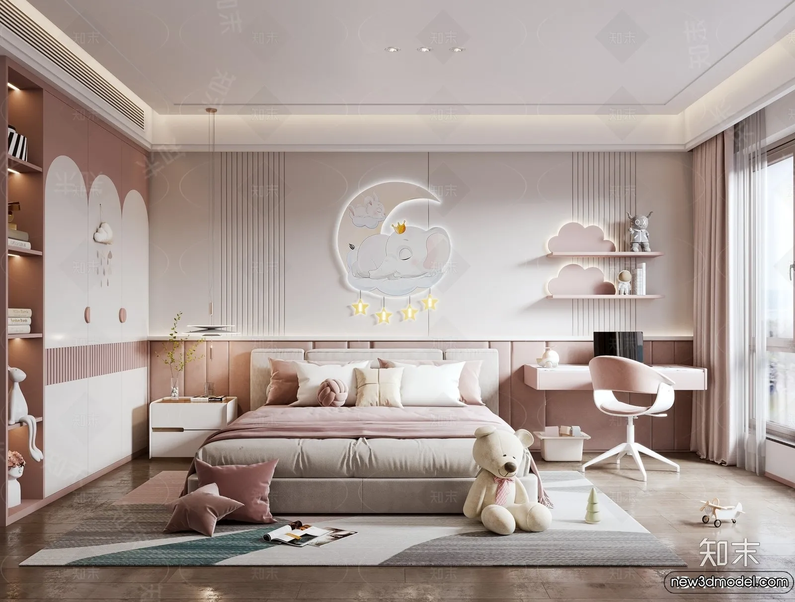 Children Room - 3D Interior Scene - Girl Room - 135