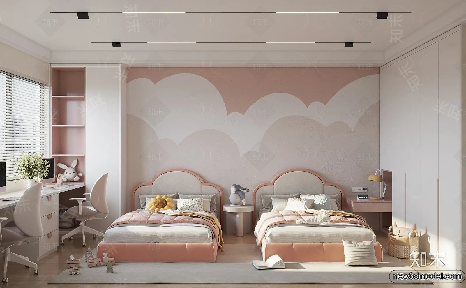 Children Room - 3D Interior Scene - Girl Room - 140