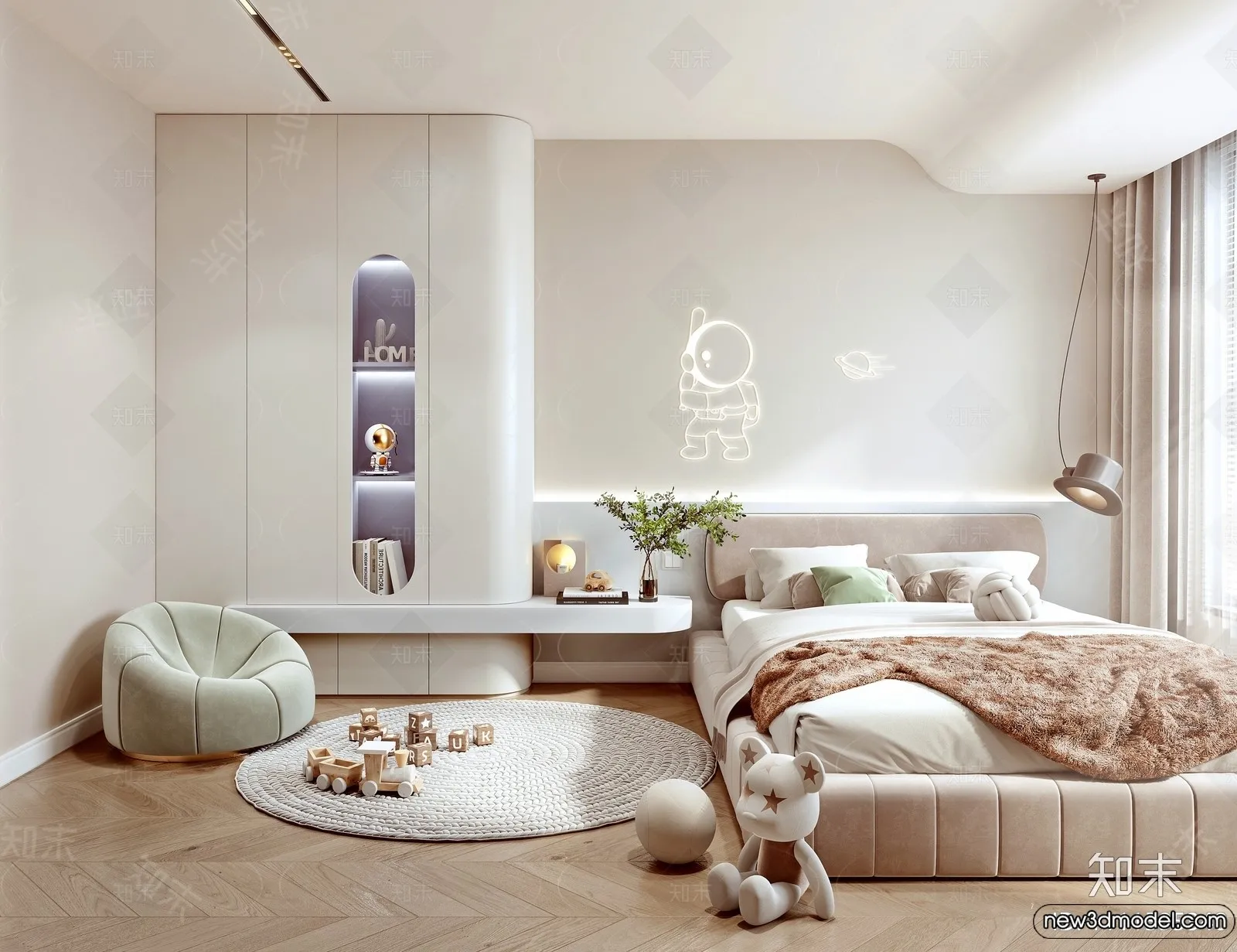 Children Room - 3D Interior Scene - Girl Room - 145