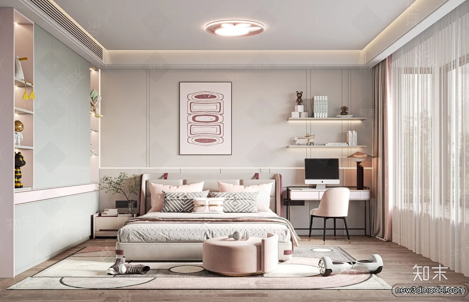 Children Room - 3D Interior Scene - Girl Room - 149