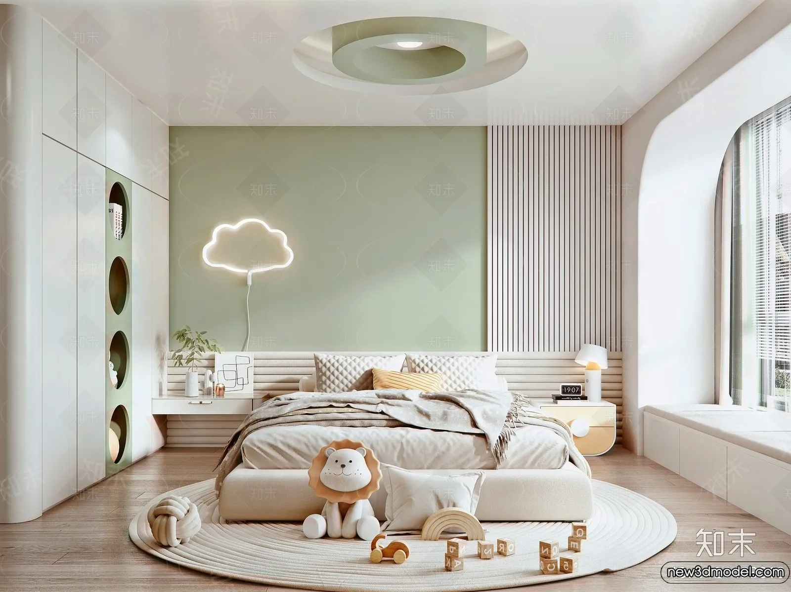 Children Room - 3D Interior Scene - Girl Room - 150