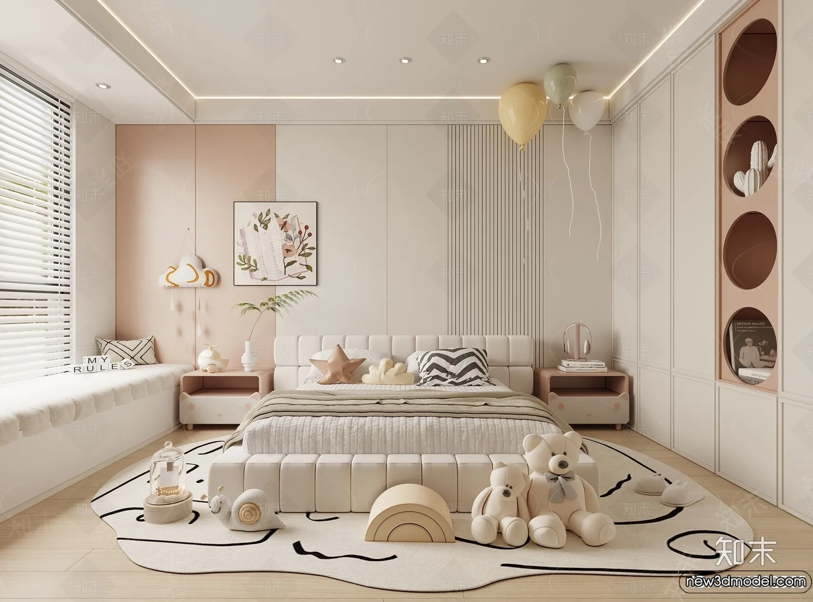 Children Room - 3D Interior Scene - Girl Room - 157