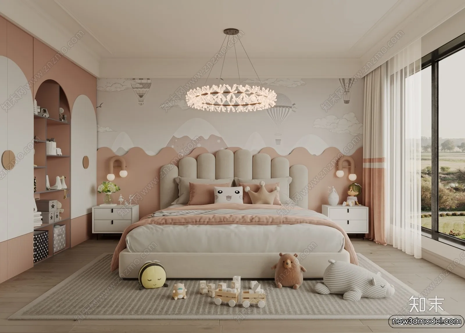 Children Room - 3D Interior Scene - Girl Room - 158