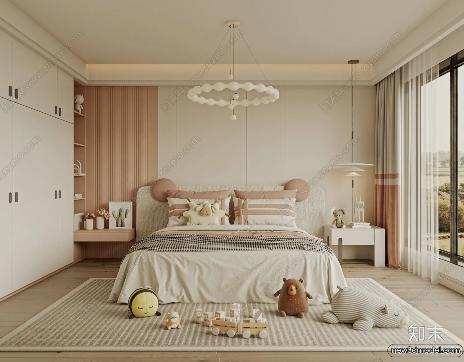 Children Room - 3D Interior Scene - Girl Room - 161