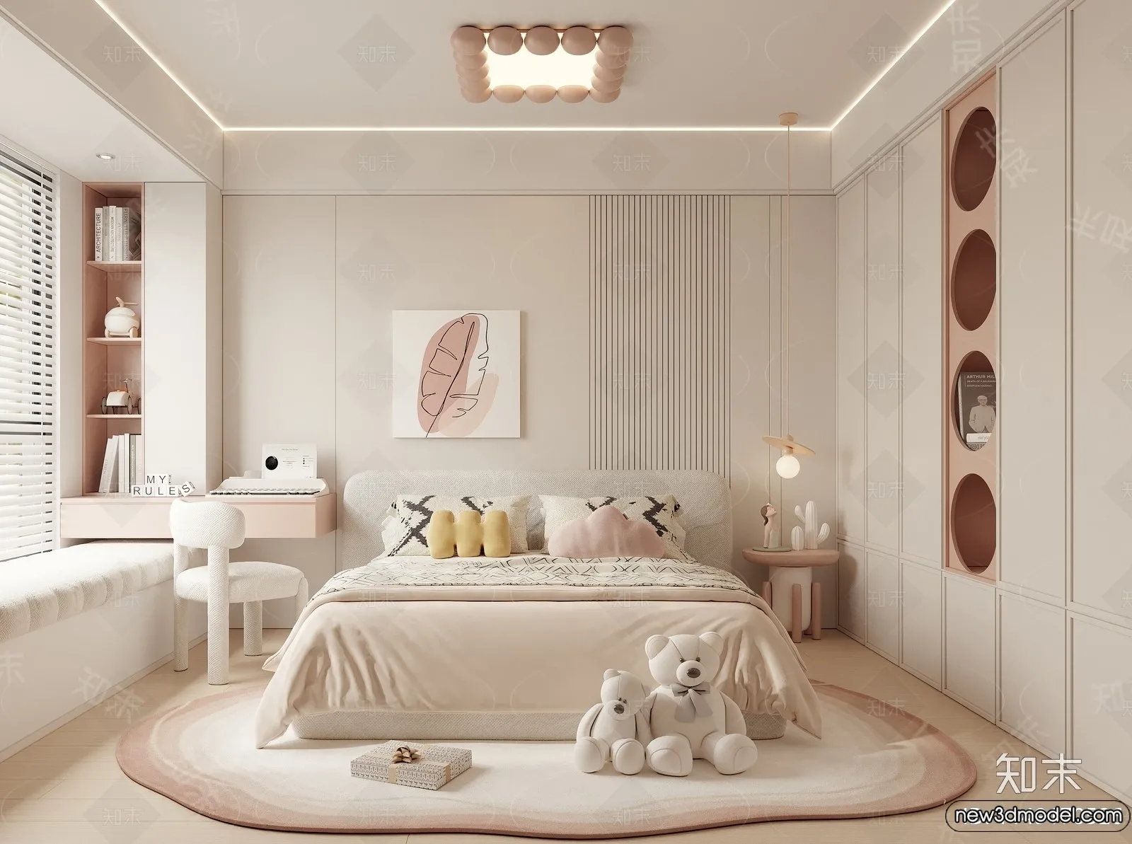 Children Room - 3D Interior Scene - Girl Room - 165