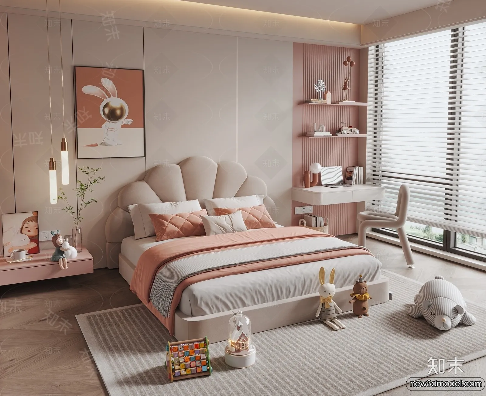 Children Room - 3D Interior Scene - Girl Room - 168