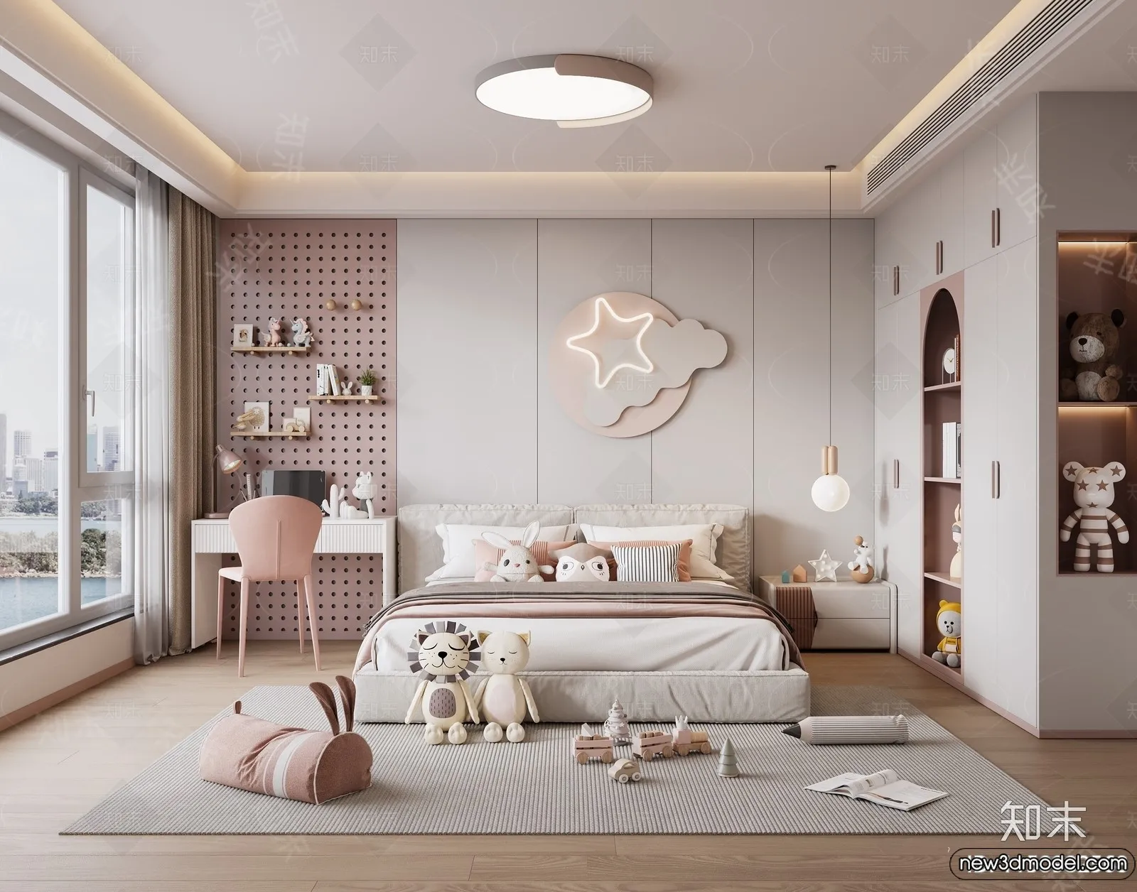 Children Room - 3D Interior Scene - Girl Room - 169