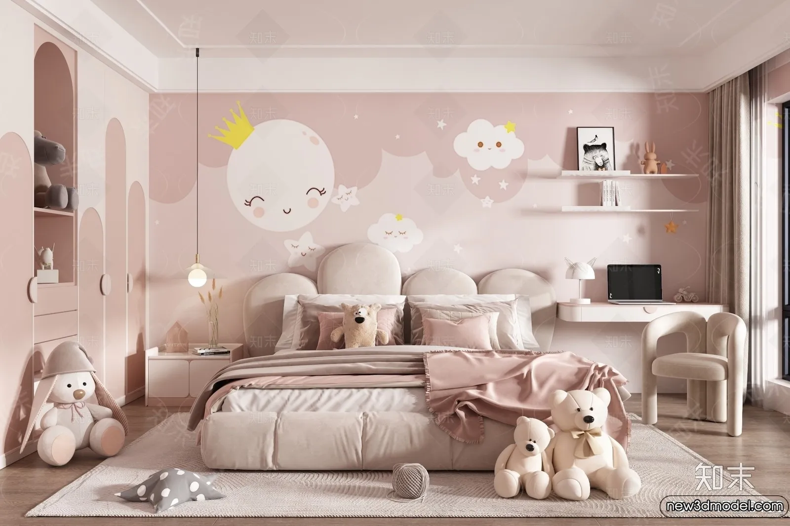 Children Room - 3D Interior Scene - Girl Room - 170