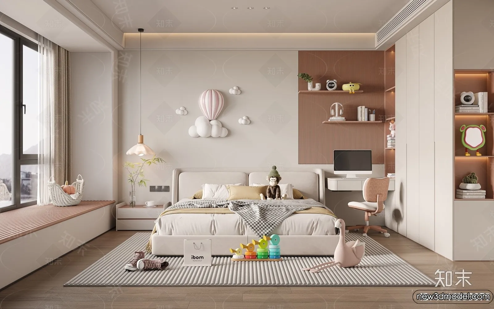 Children Room - 3D Interior Scene - Girl Room - 172