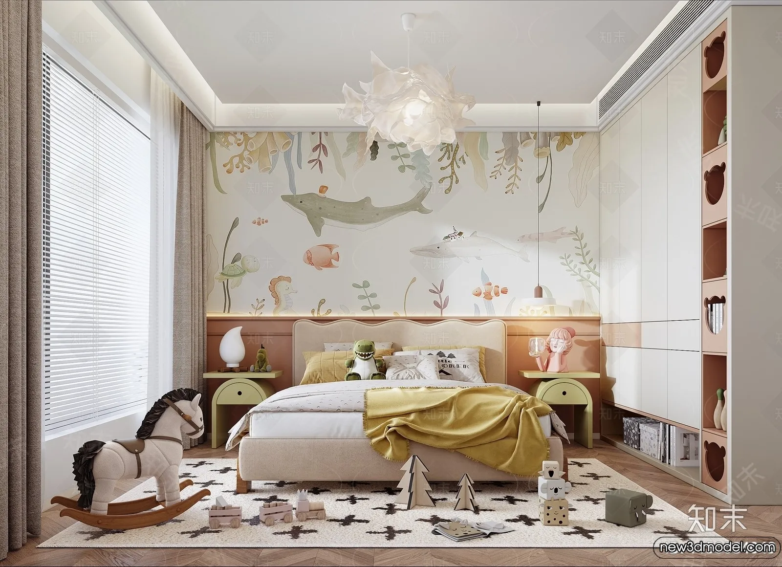 Children Room - 3D Interior Scene - Girl Room - 174