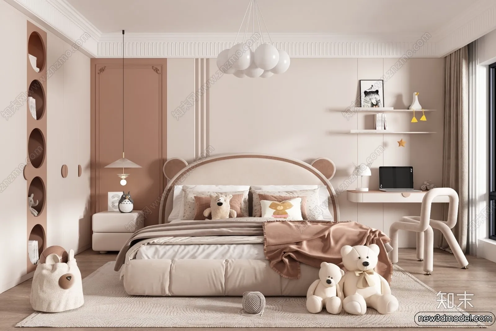 Children Room - 3D Interior Scene - Girl Room - 175