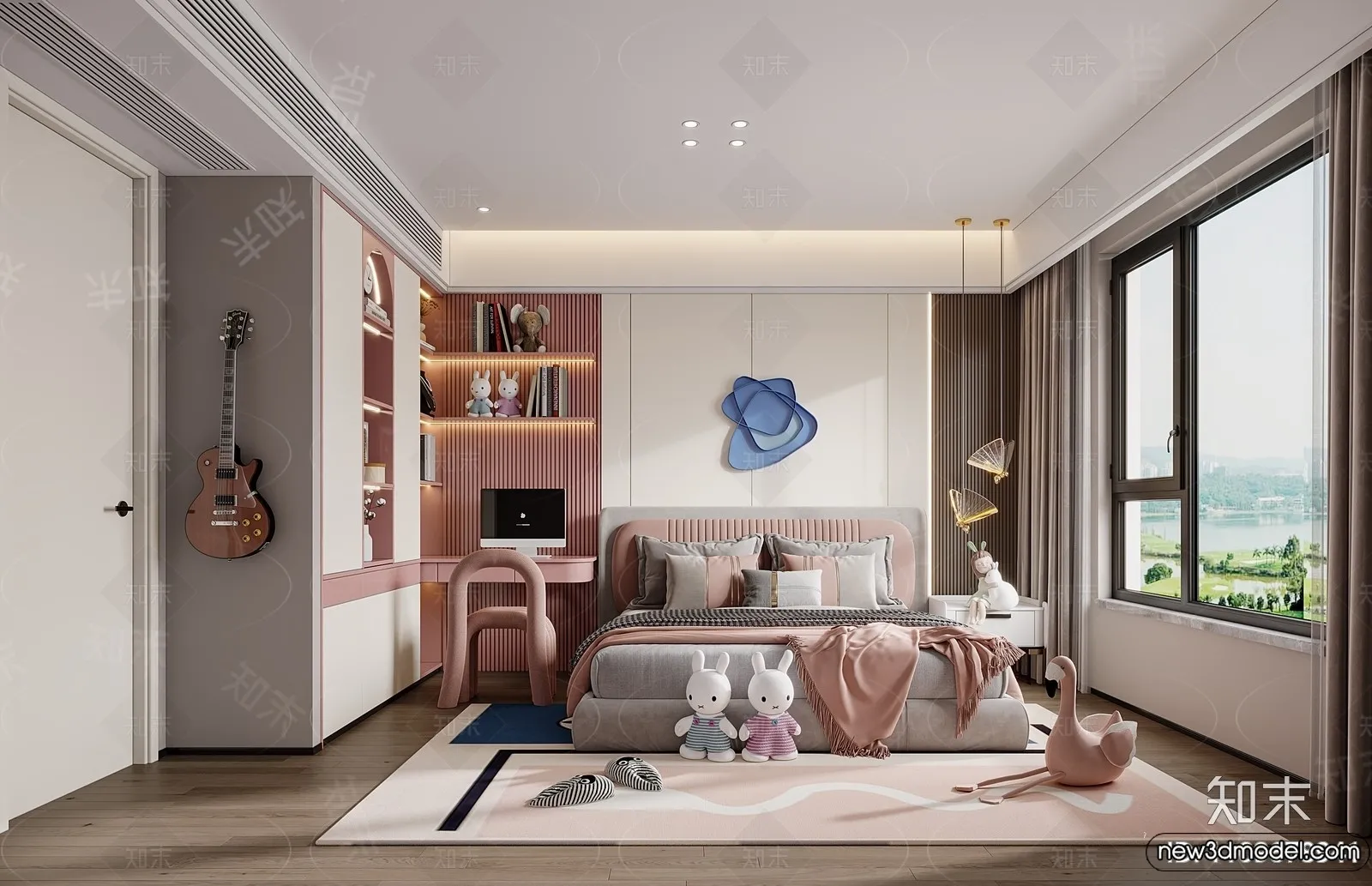 Children Room - 3D Interior Scene - Girl Room - 176