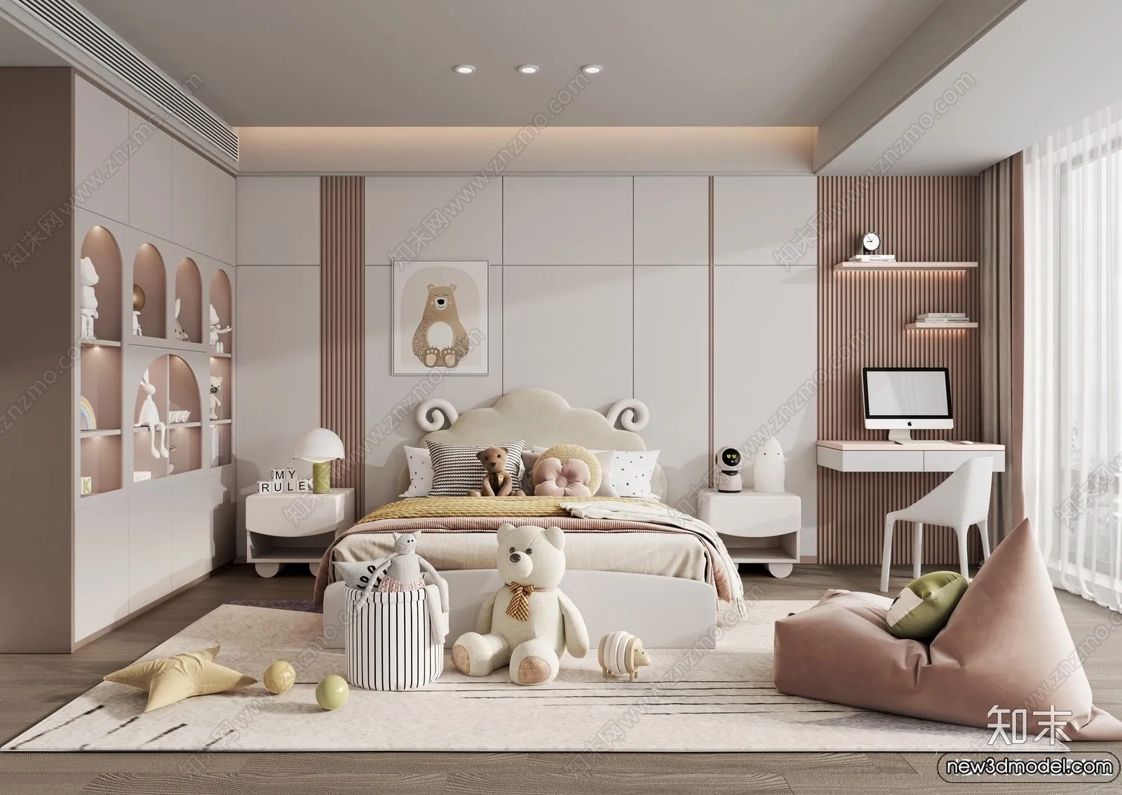 Children Room - 3D Interior Scene - Girl Room - 177