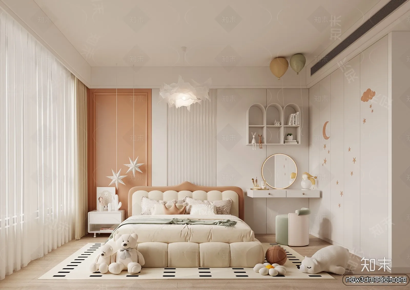Children Room - 3D Interior Scene - Girl Room - 178