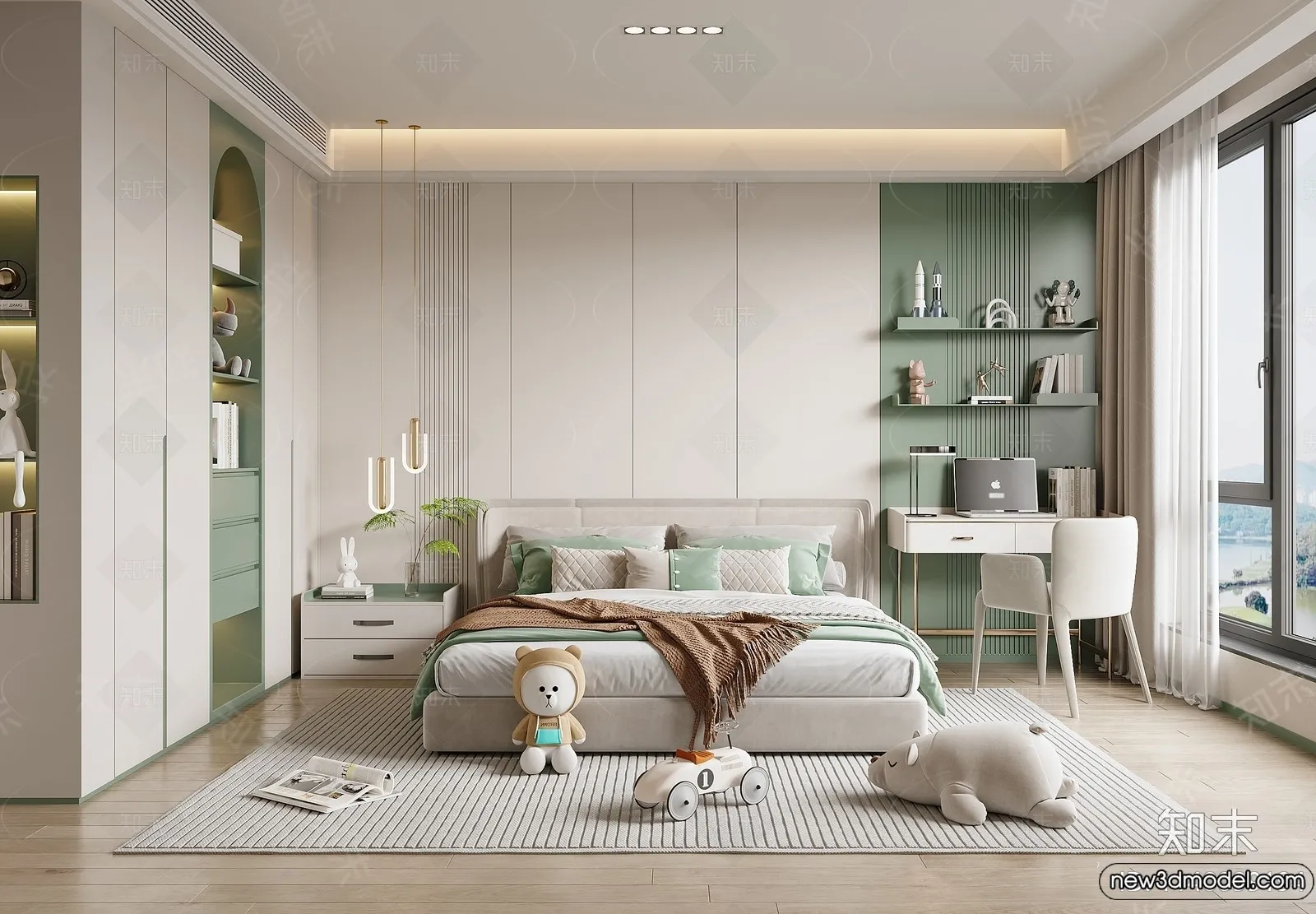Children Room - 3D Interior Scene - Girl Room - 179