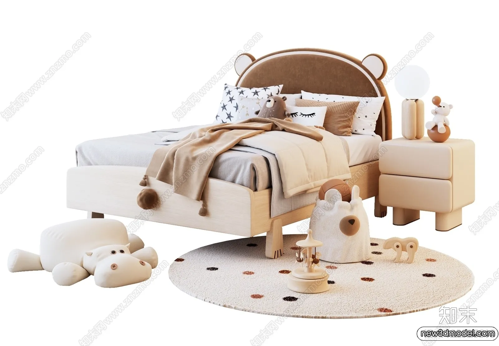 Children Room - 3D Interior Scene - Girl Room - 188