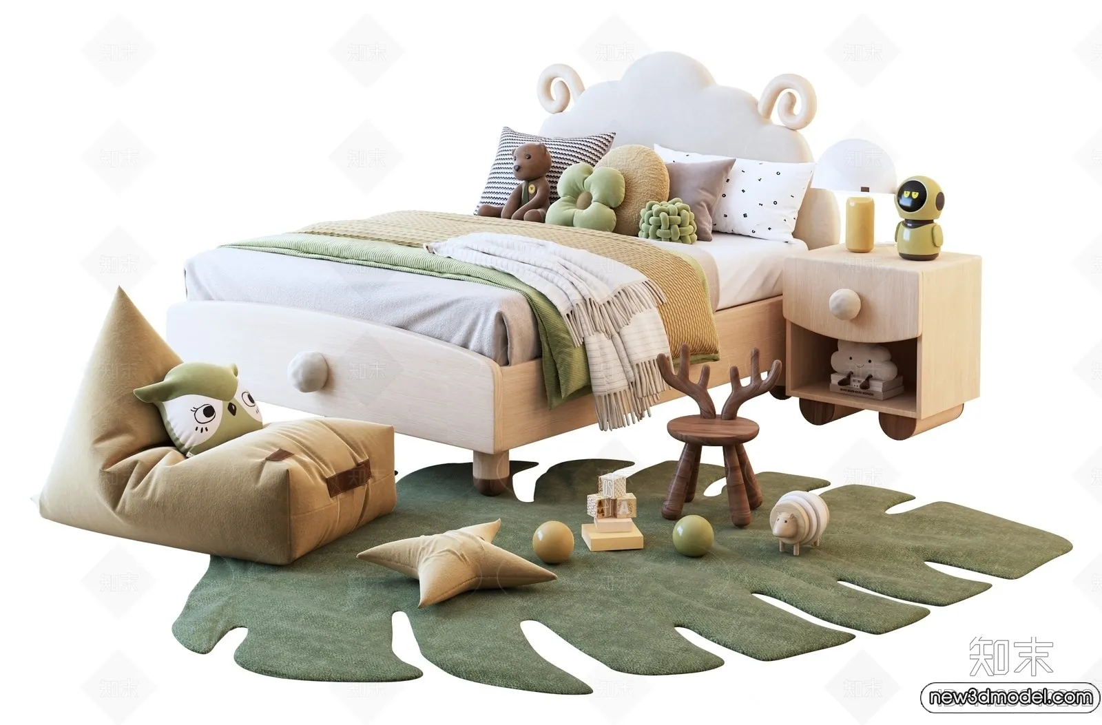 Children Room - 3D Interior Scene - Girl Room - 189