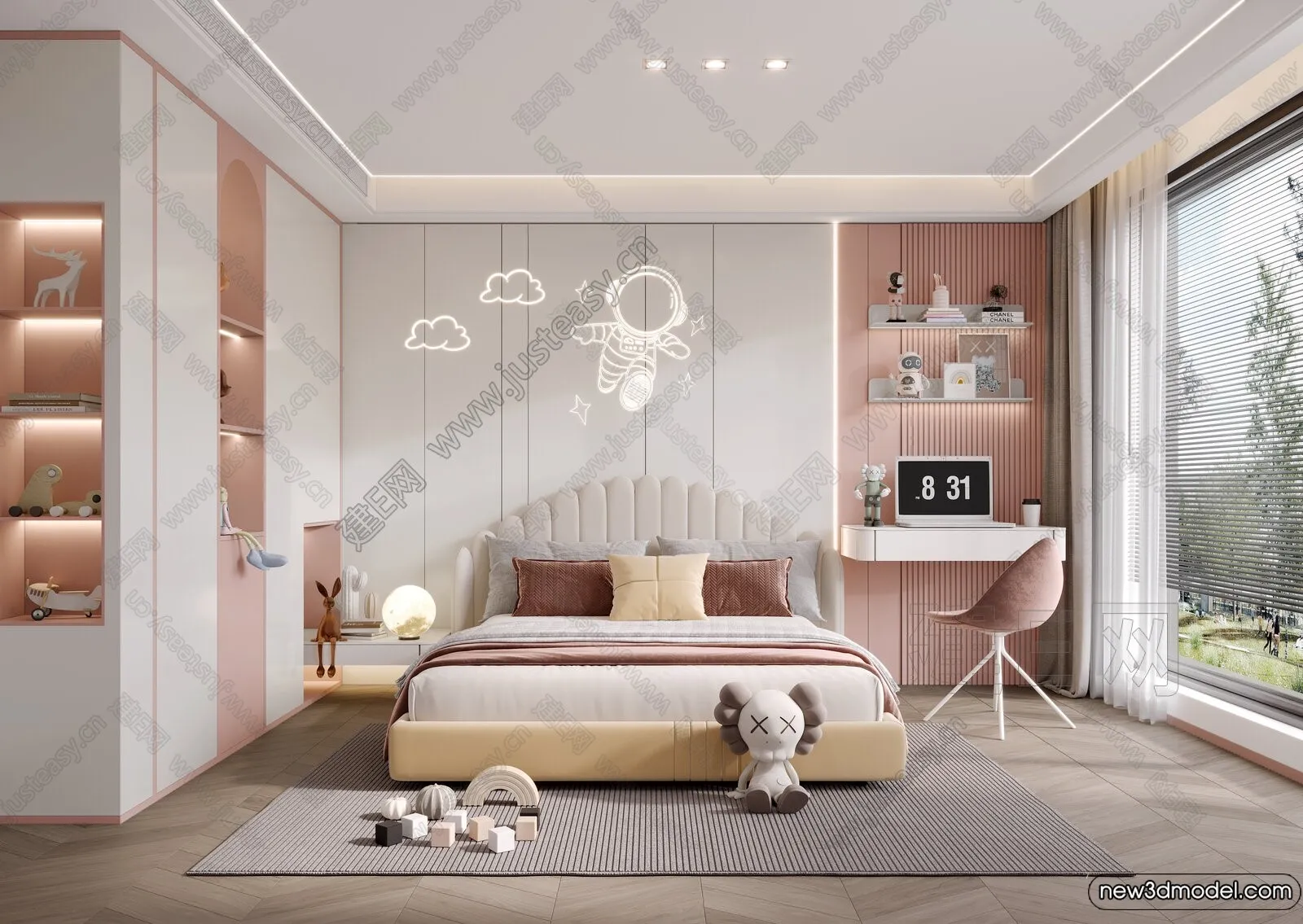 Children Room - 3D Interior Scene - Girl Room - 193