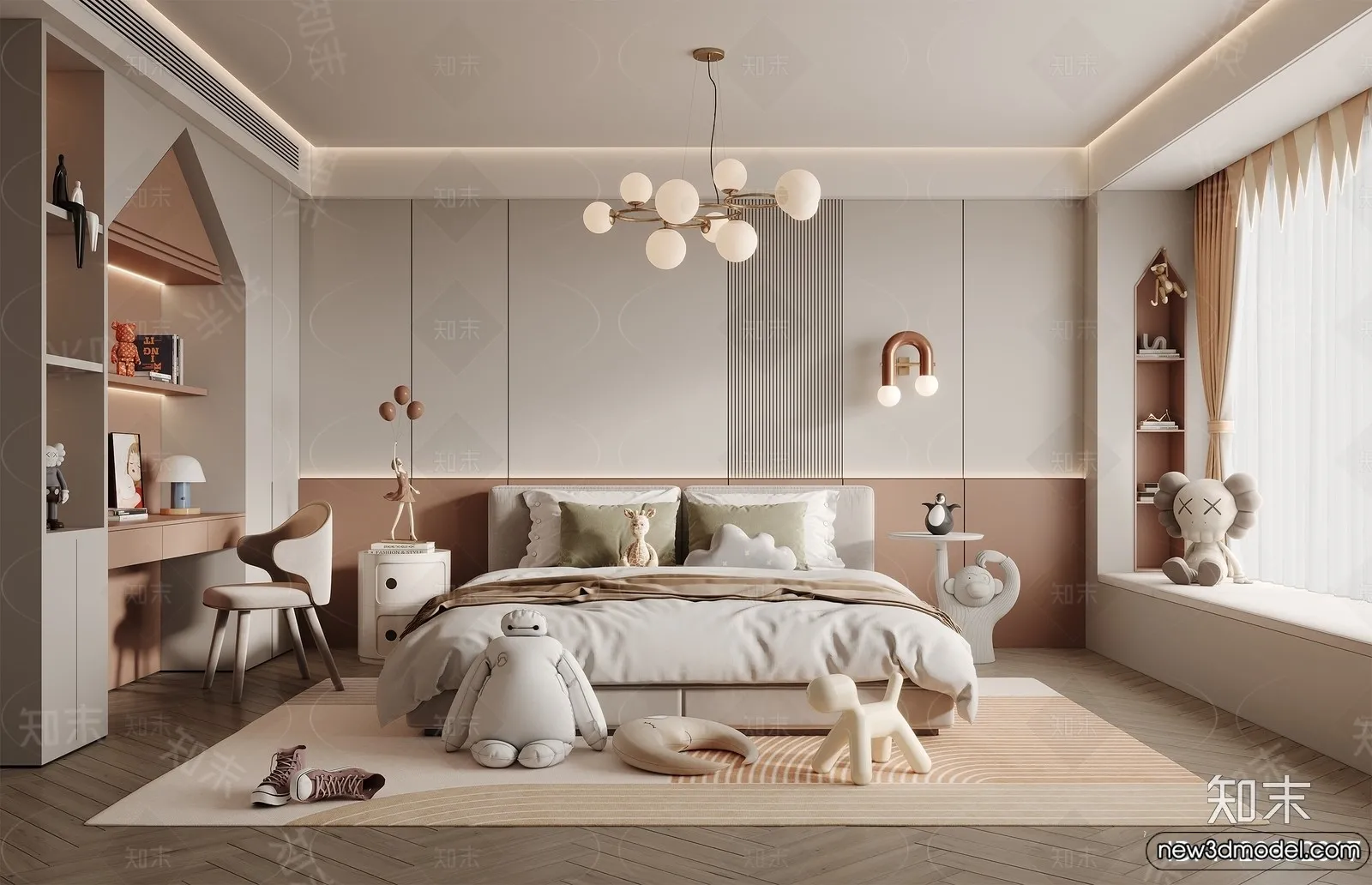 Children Room - 3D Interior Scene - Girl Room - 202