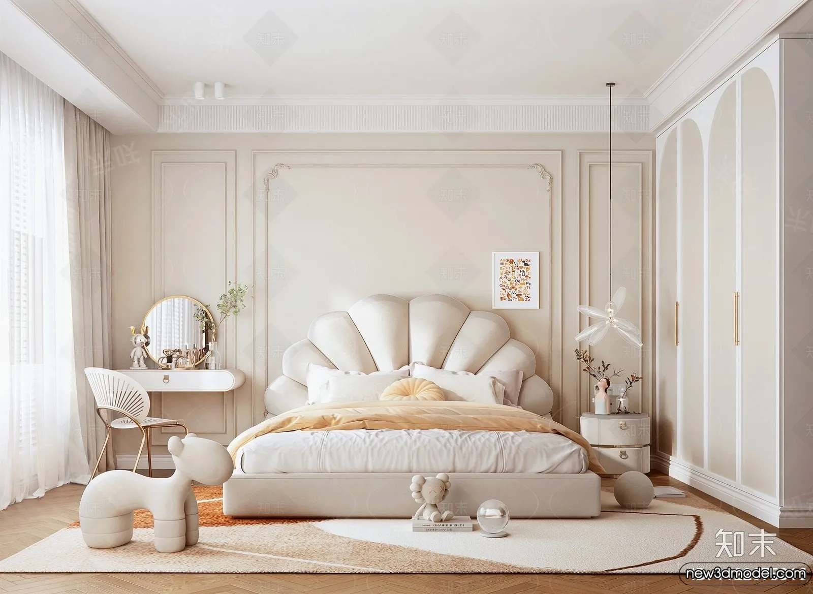 Children Room - 3D Interior Scene - Girl Room - 205