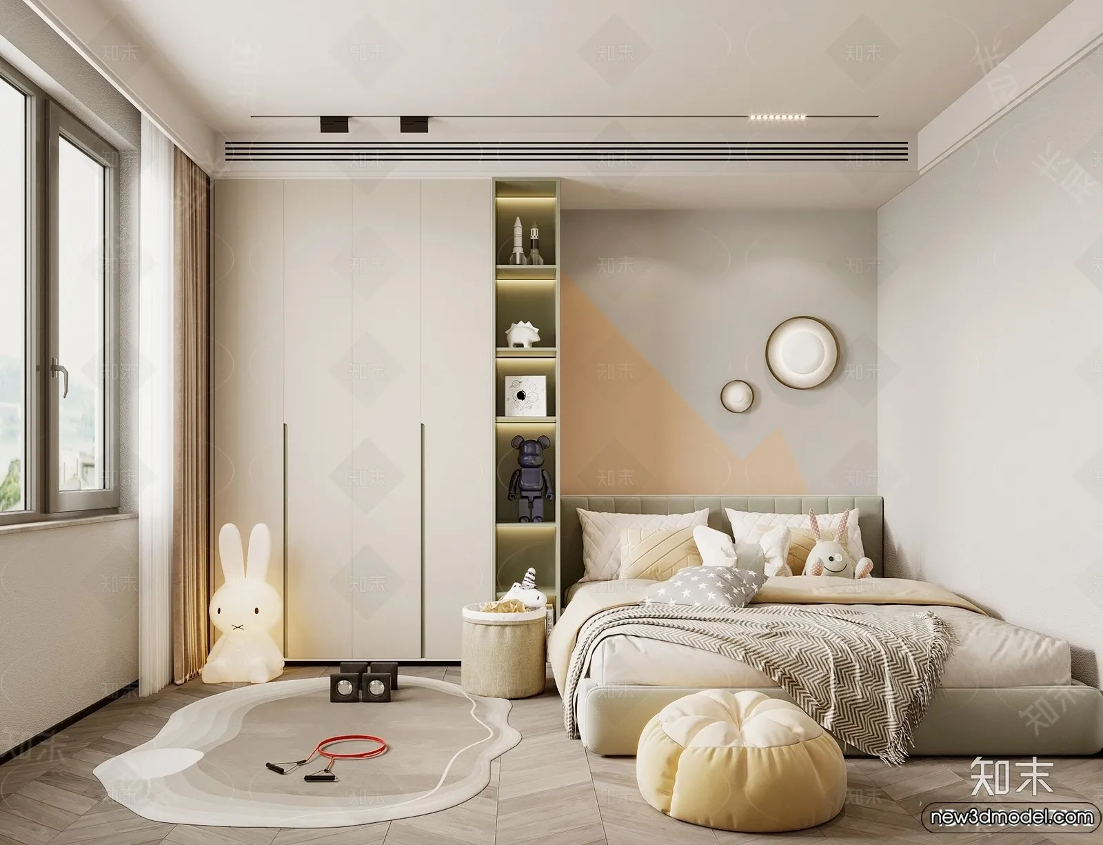 Children Room - 3D Interior Scene - Girl Room - 207