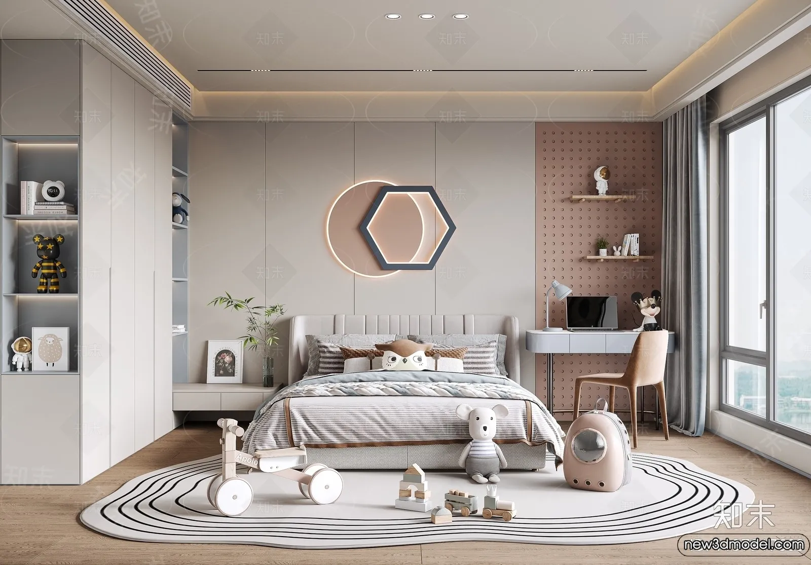 Children Room - 3D Interior Scene - Girl Room - 208