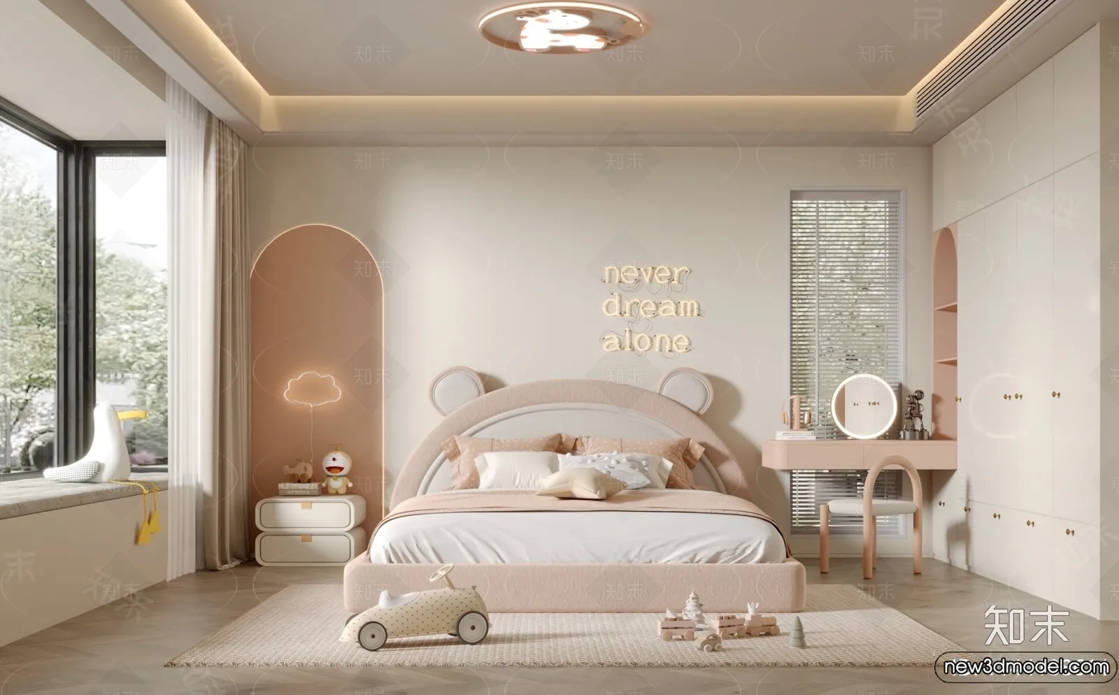 Children Room - 3D Interior Scene - Girl Room - 210