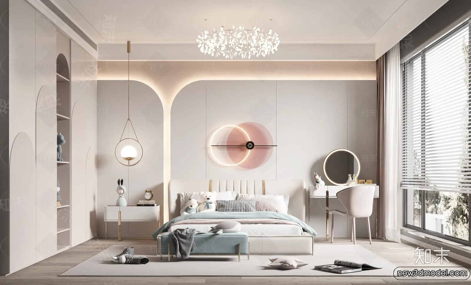 Children Room - 3D Interior Scene - Girl Room - 215