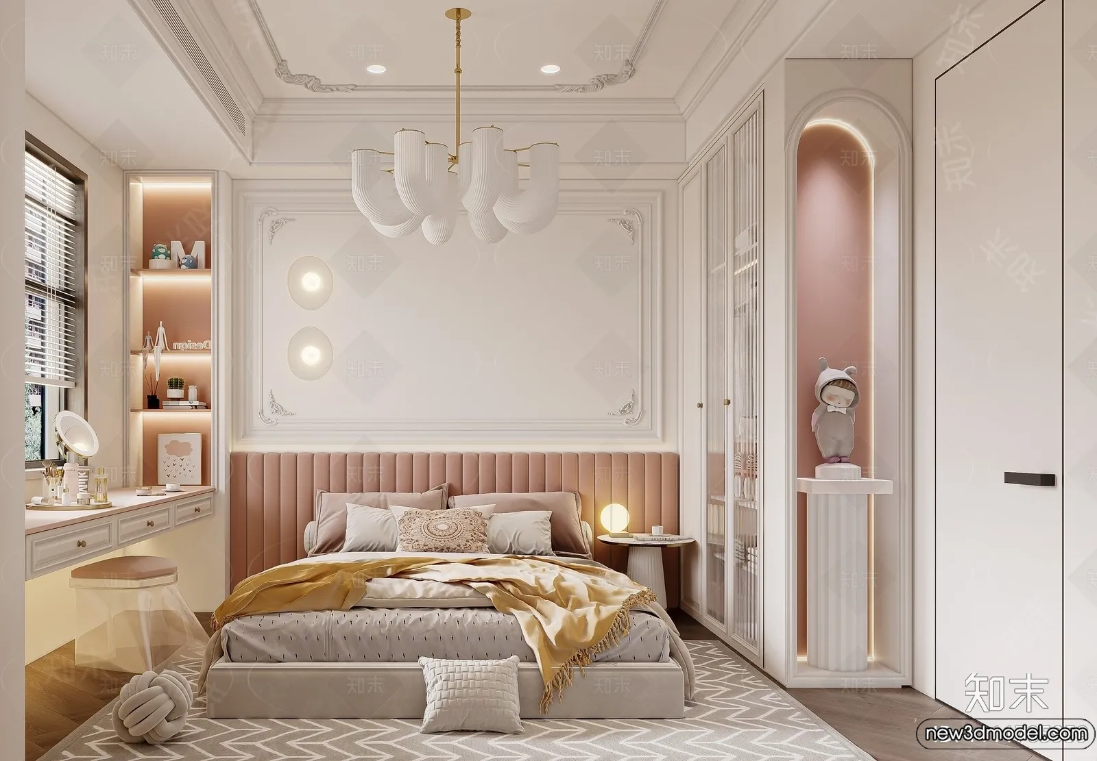 Children Room - 3D Interior Scene - Girl Room - 222