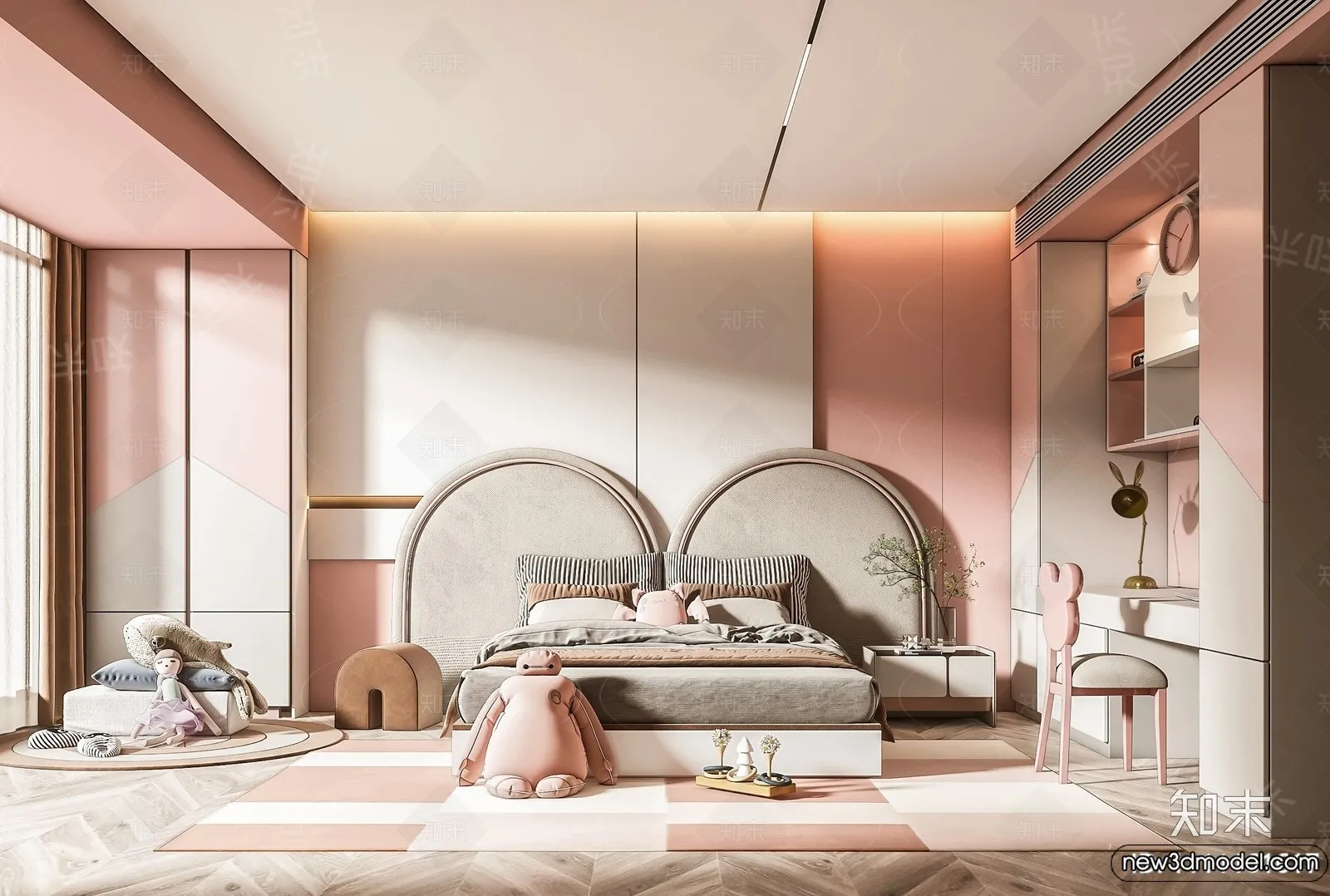 Children Room - 3D Interior Scene - Girl Room - 226