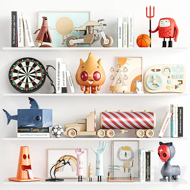 Children Room Set 10 3D Model