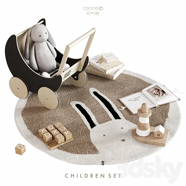CHILDREN ROOM SET 3D Model