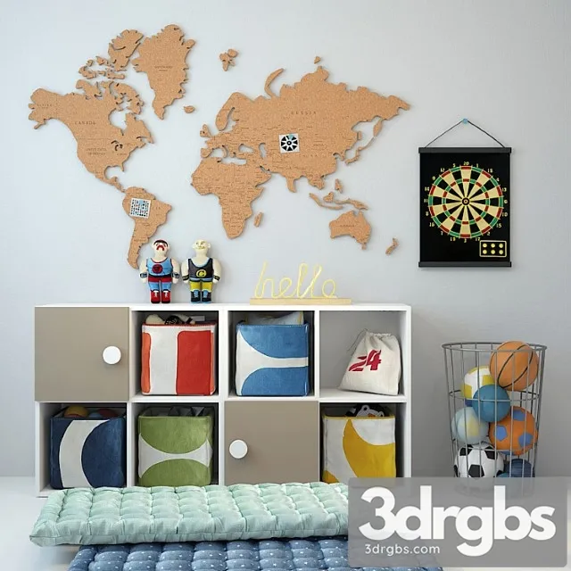 Children Set 10 3D Model Free