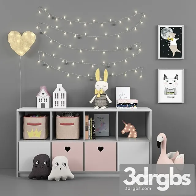 Children Set 16 3D Model Free