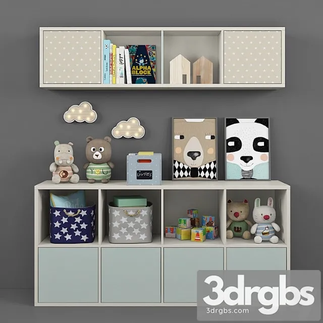 Children Set 24 3D Model Download