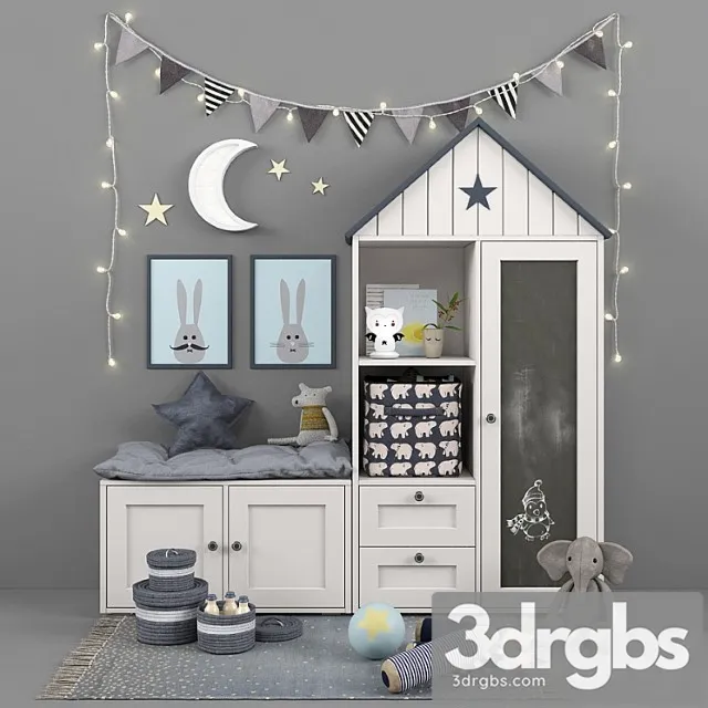 Children Set 3 3D Model Free