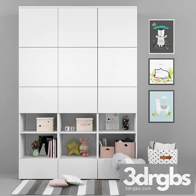 Children Set 32 3D Model Free