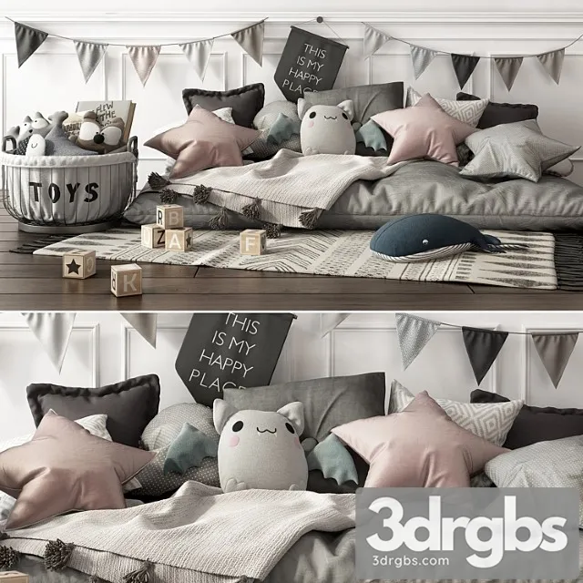 Children Set 3D Model Free