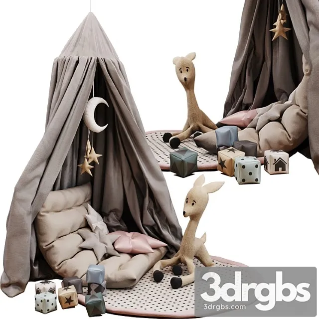 Children Set 50 3D Model Free